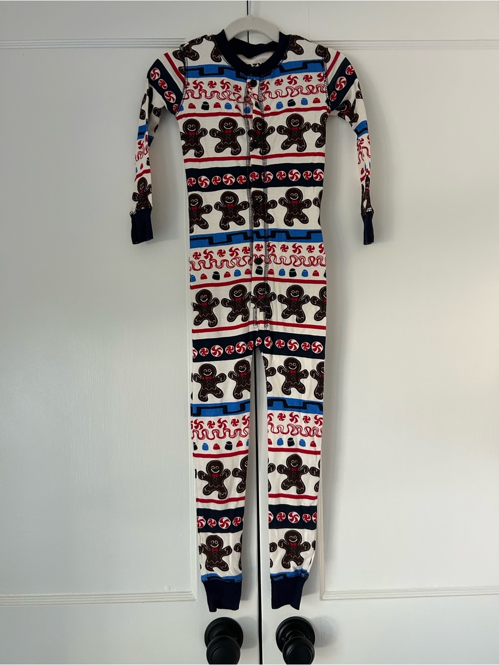 Lazy One Sweet Cheeks Kid Christmas Onesie Flapjack Pajamas Size 4T NWT